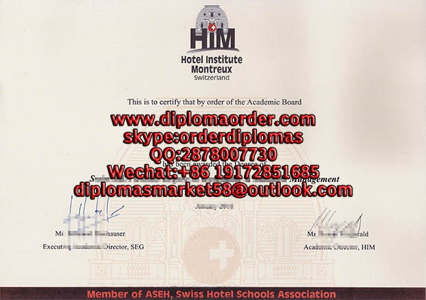 Hotel Institute Montreux Switzerland fake diploma.
