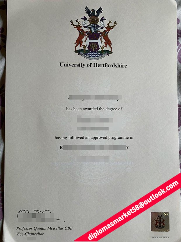 University of Herfordshire degree