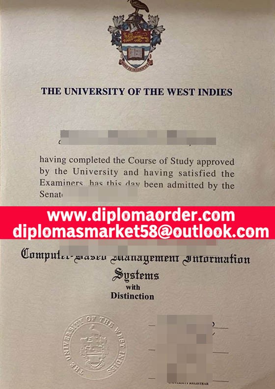 University of the West Indies diploma.