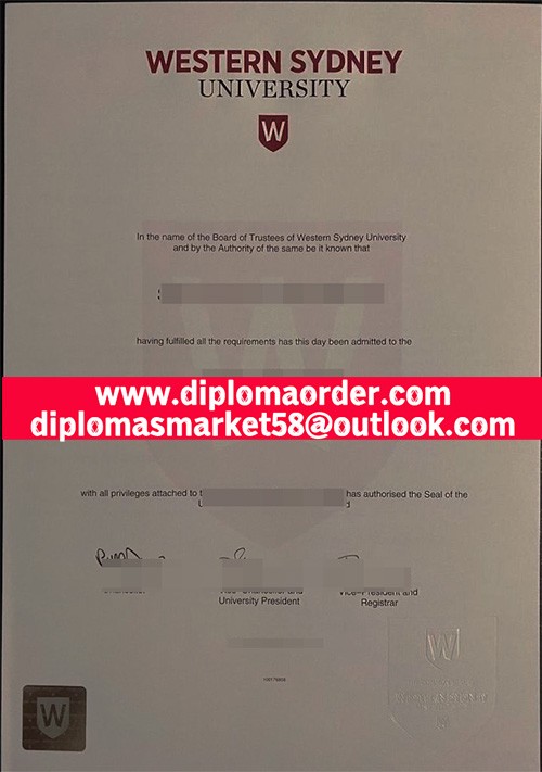 Buy a degree form Western Sydney University