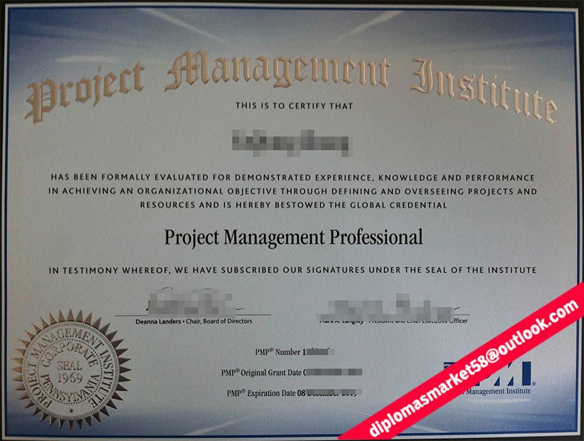 PMP Certificate,PMI diploma,buy a PMP diploma